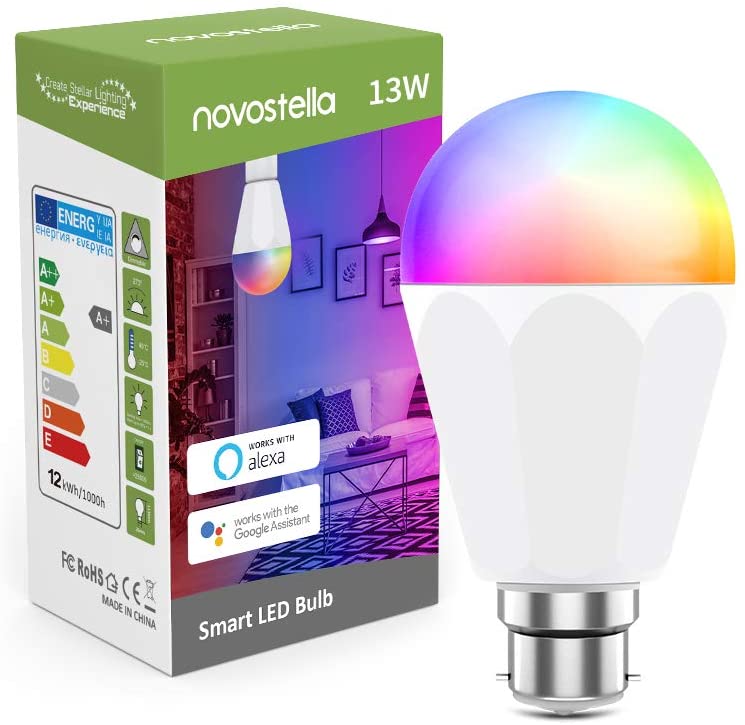 1 Pack 13W WiFi RGBCW Brightest Smart Light Bulb