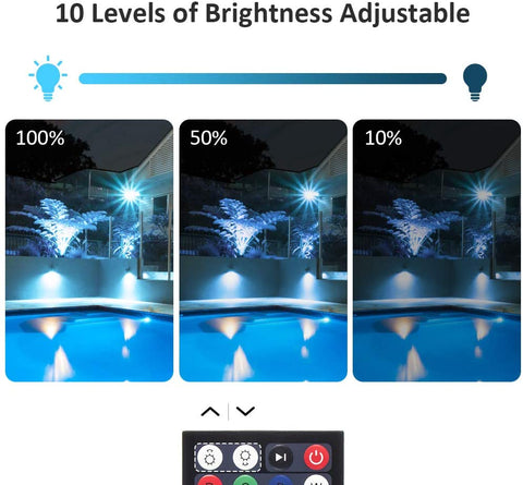 2 Pack 60W RGB LED Flood Lights, IP66 Waterproof Color Changing Outdoor Landscape Light, Garden/Patio Light