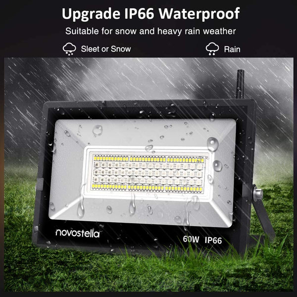 2 Pack Novostella 60W RGBW Smart Flood Light